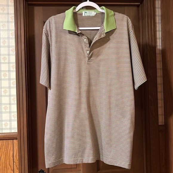 A Perfect Day In Paradise Sebastian Varney Lime Green And Purple Stripes Size L - Picture 9 of 9